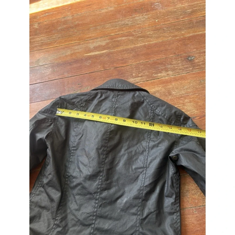 Belstaff Women's Trialmaster Waxed Cotton Jacket Size 40 Black
